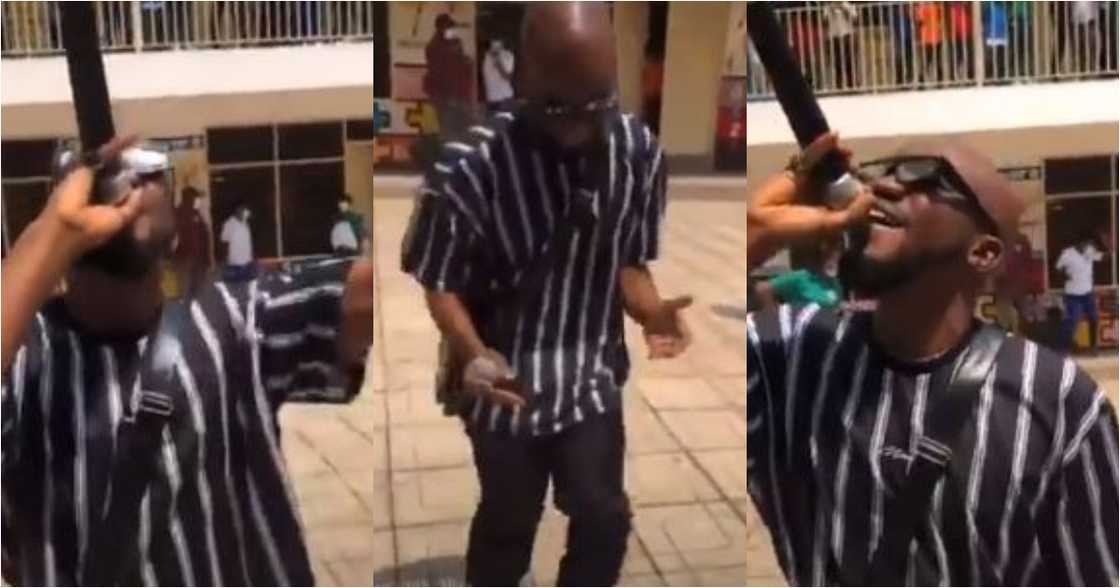 Our Day; Mr Drew shows off his dancing skills as he performs at Oswald's school in new video Our Day; Mr Drew shows off his dancing skills as he performs at Oswald's school in new video