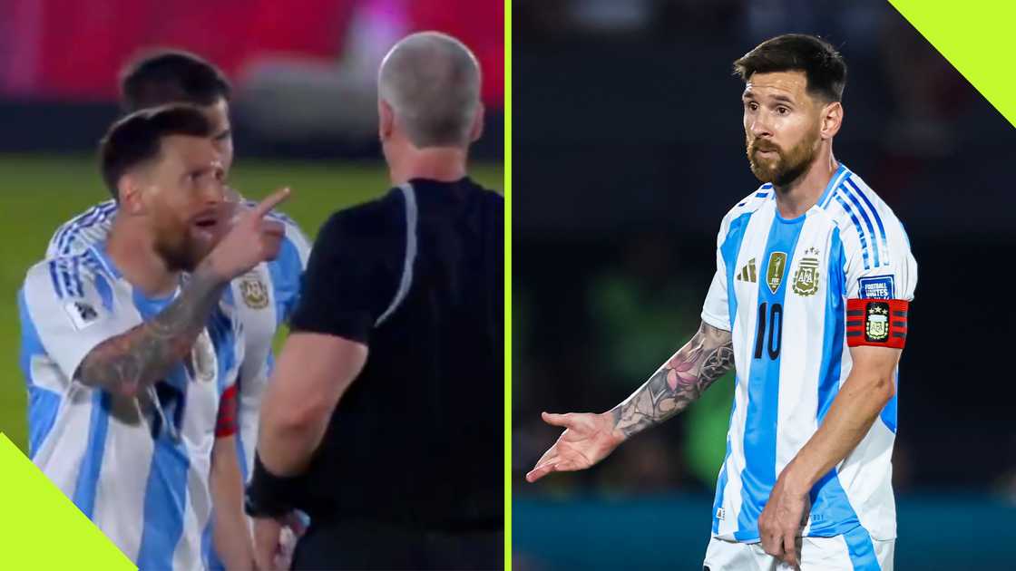 Lionel Messi complained bitterly to match officials during Argentina's 2-1 defeat to Paraguay in Asuncion.