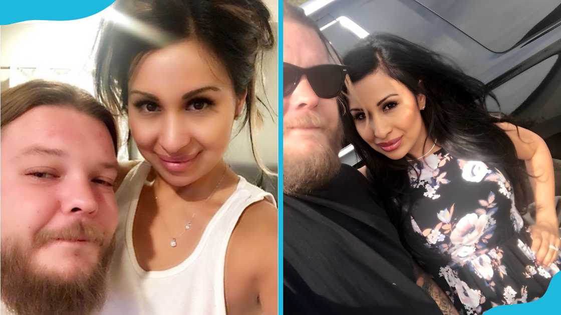 Corey Harrison and his ex-wife Korina Harrison pose for selfies.