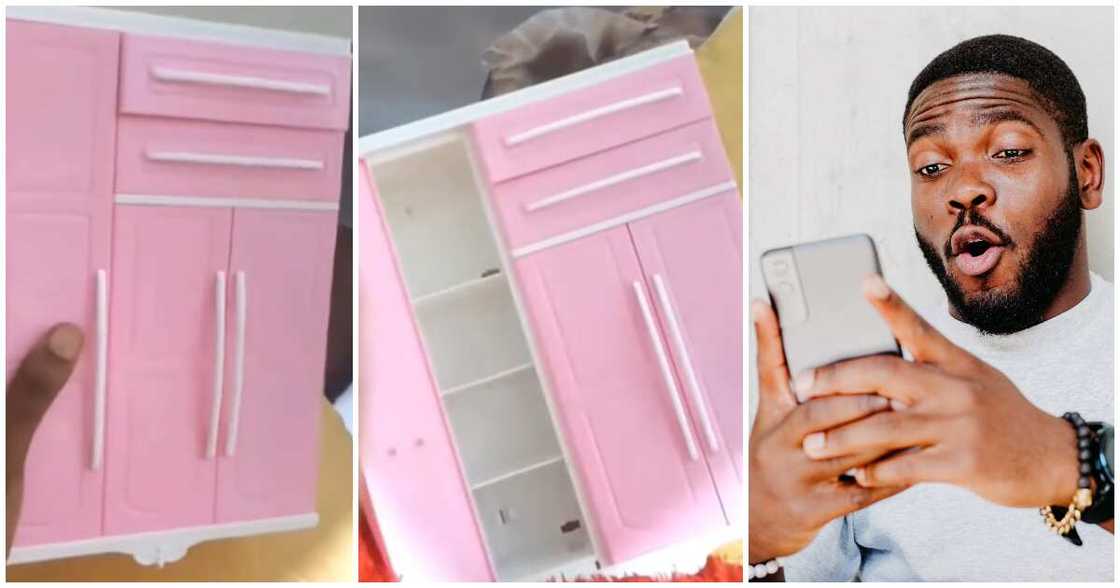 Ghanaian man shows doll size wardrobe purchased for Ghc70 Ghanaian man shows doll size wardrobe purchased for Ghc70