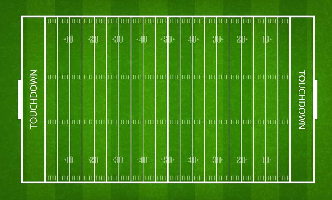 An American football field An American football field