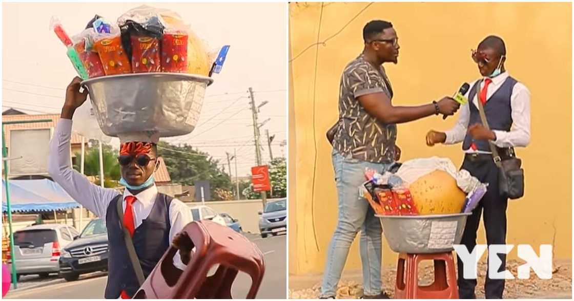 J.E Special, an asaana seller speaking to YEN.com.gh's Nanaday J.E Special, an asaana seller speaking to YEN.com.gh's Nanaday