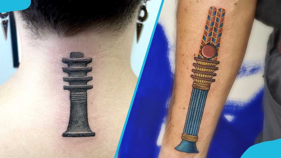The djed-pillar Egyptian symbol tattoo The djed-pillar Egyptian symbol tattoo