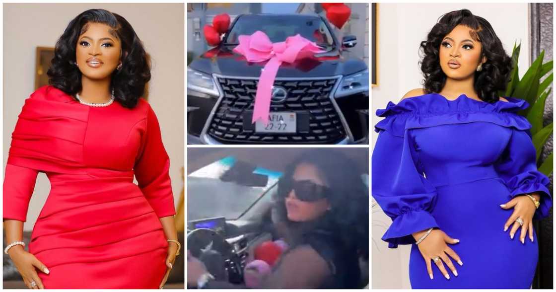 Angel TV's Afia Pinamang Cops New Lexus, Flaunts New Whip in Video, Netizens Congratulate Her Angel TV's Afia Pinamang Cops New Lexus, Flaunts New Whip in Video, Netizens Congratulate Her