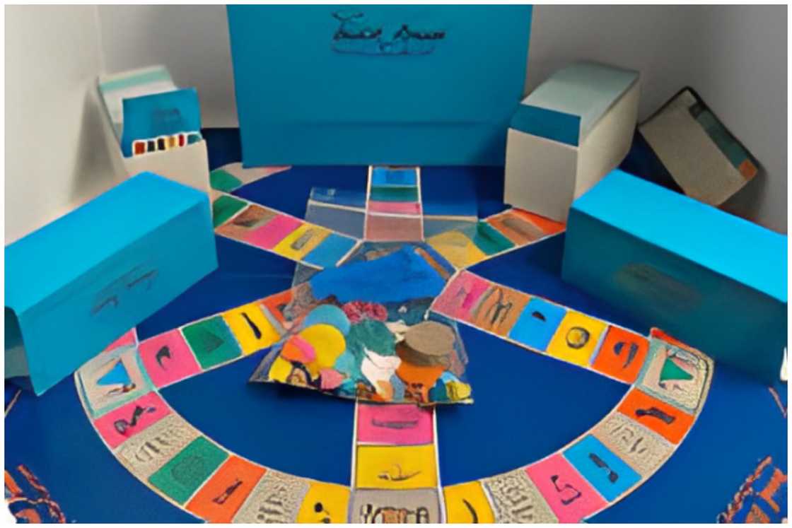 Display of Trivial Pursuit. Display of Trivial Pursuit.