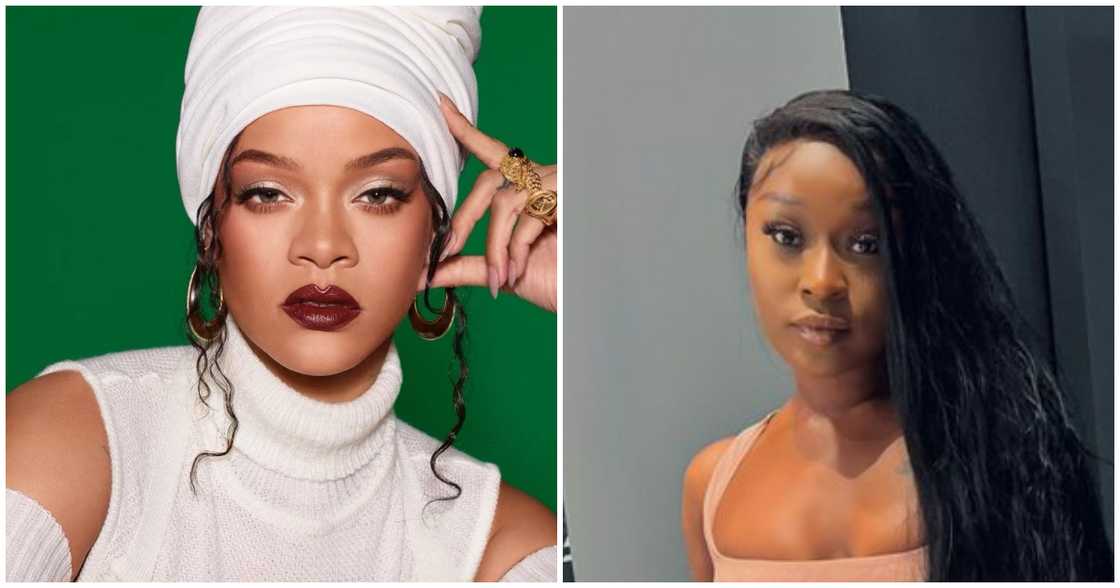 Rihanna and Efia Odo Rihanna and Efia Odo