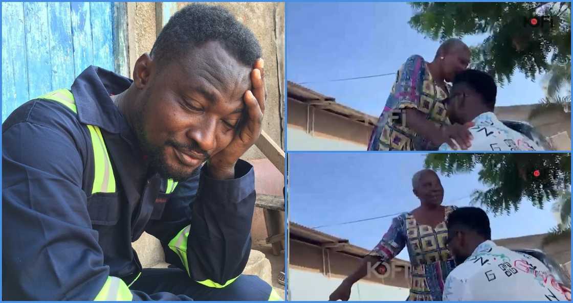 Funny Face kneels and begs mother for shaming family Funny Face kneels and begs mother for shaming family