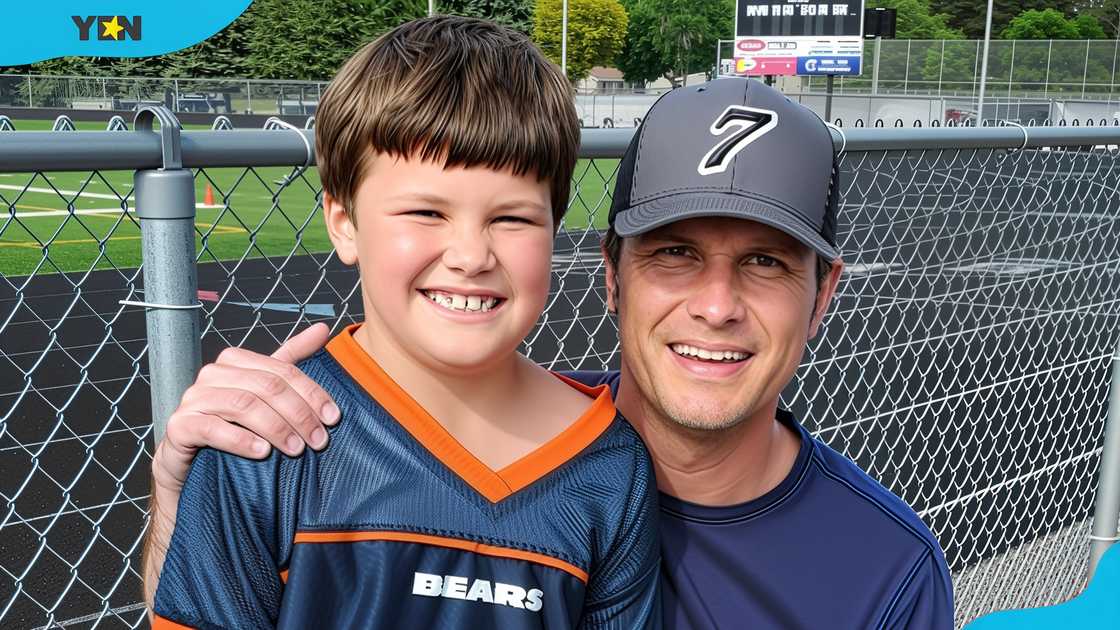 Pete Hegseth with his son Boone Pete Hegseth with his son Boone