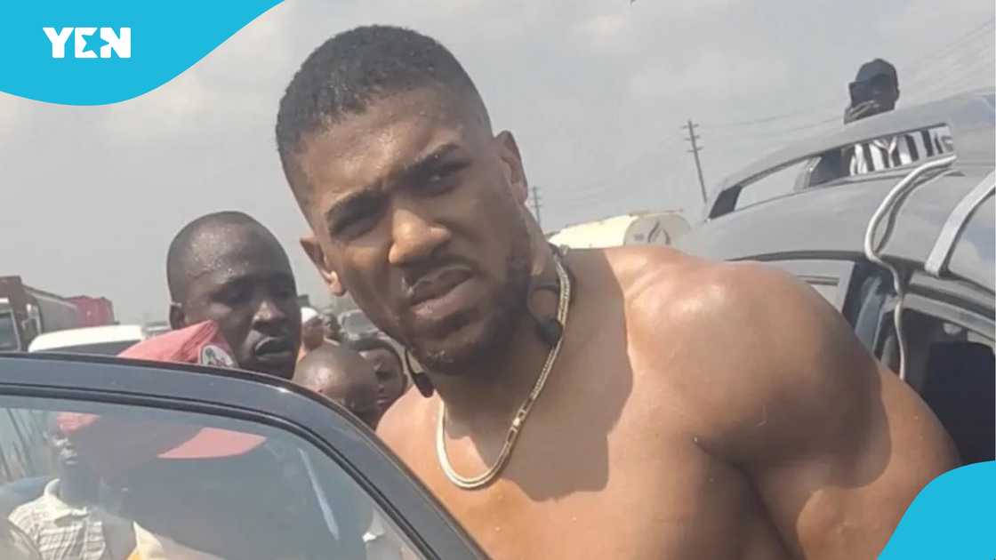 Anthony Joshua car accident, fatal crash Nigeria, reckless driving charges, Adeniyi Mobolaji Kayode, Anthony Joshua injured, Latif Ayodele death, Anthony Joshua's driver charged.