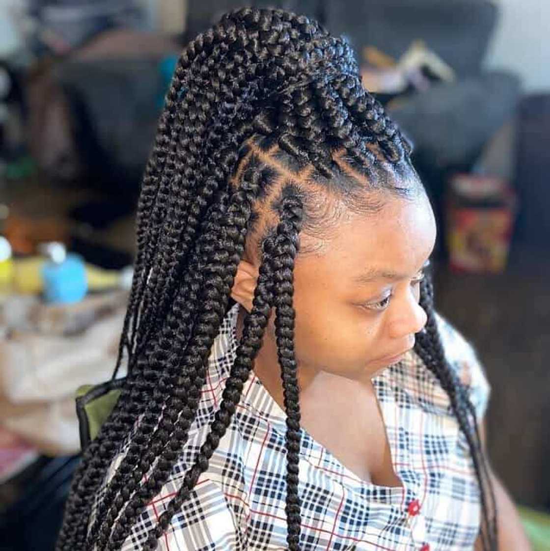 Ghana braids ponytail styles Ghana braids ponytail styles