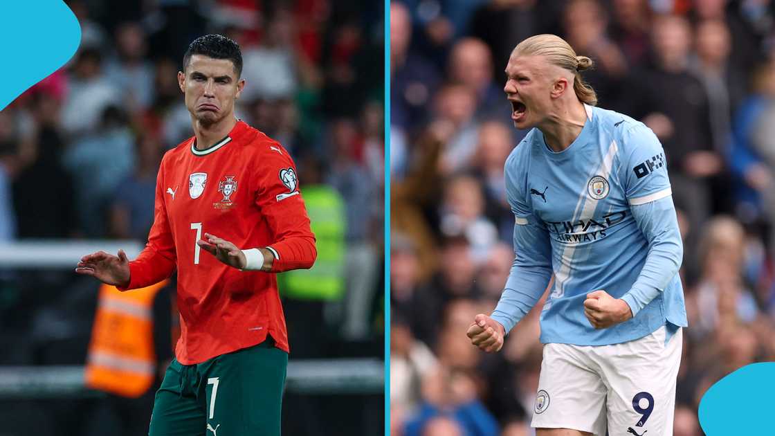 Erling Haaland, Haaland matches Ronaldo, Haaland equals Ronaldo's record, Manchester City, UEFA Champions League, Villarreal, Haaland's consecutive goal run.