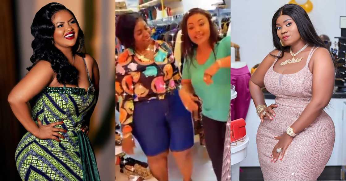 Nana Ama McBrown meets her long-time friend Maame Serwaa