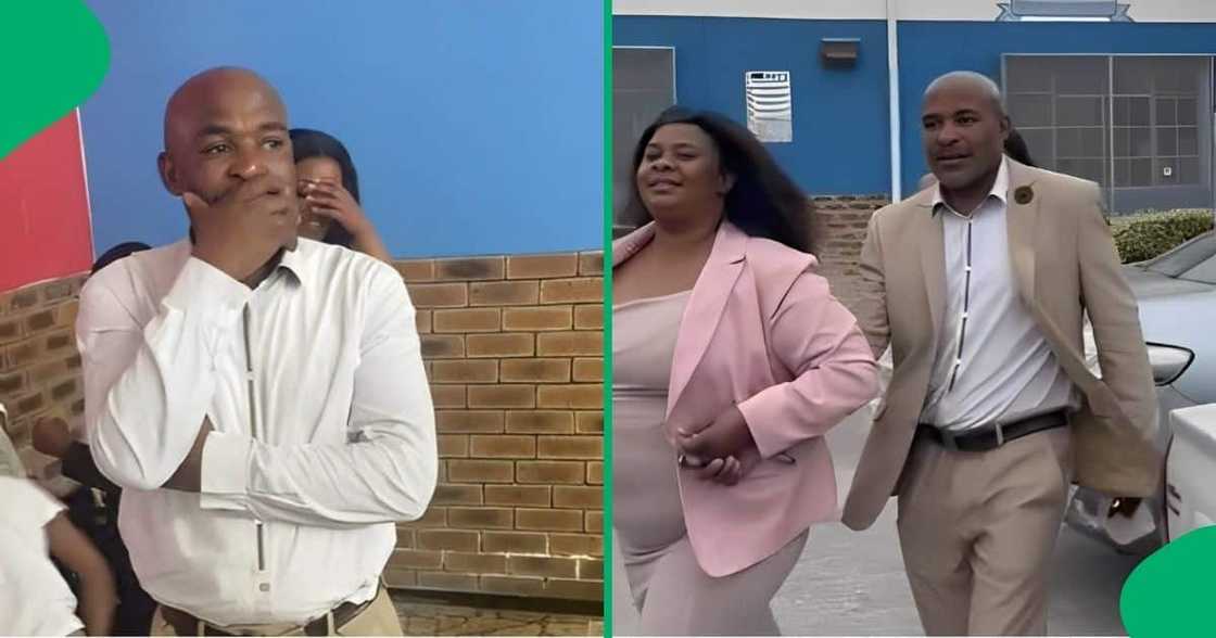 A family surprised their father with a Mercedes-Benz for his 50th birthday. A family surprised their father with a Mercedes-Benz for his 50th birthday.