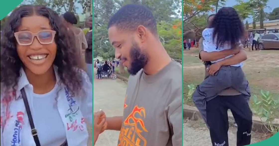 Lady praises man who helped her go to school. Lady praises man who helped her go to school.