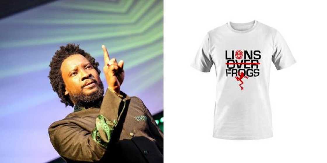 Sonnie Badu sells Lions Over Frogs T Shirt for over 500 Cedis Sonnie Badu sells Lions Over Frogs T Shirt for over 500 Cedis