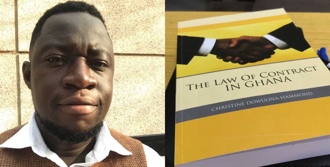 Ghanaian man who has become a law student