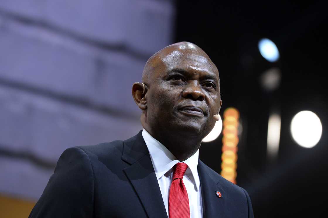 Tony Elumelu at the AccorHotels Arena in Paris Tony Elumelu at the AccorHotels Arena in Paris