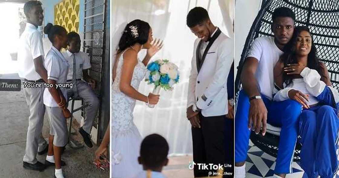 Couple wed years after meeting in secondary school