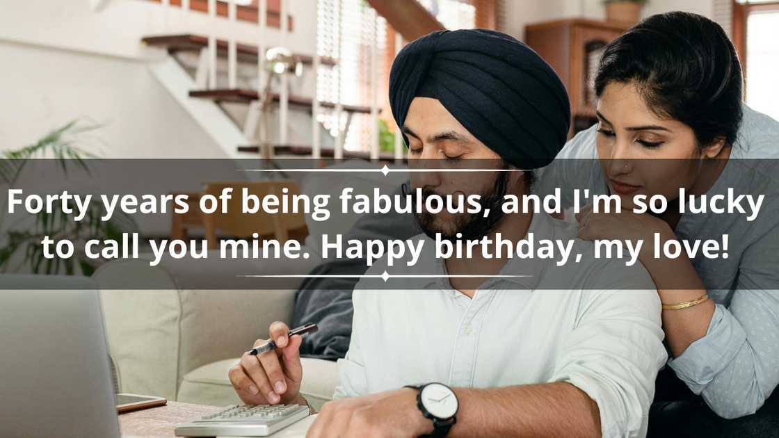 40th birthday wishes for husband