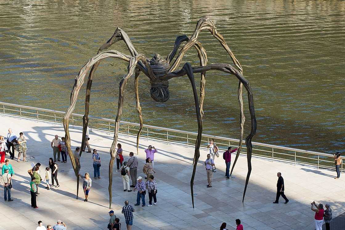 The Spider bronze sculpture Maman at Guggenheim Museum Bilbao, Spain. The Spider bronze sculpture Maman at Guggenheim Museum Bilbao, Spain.