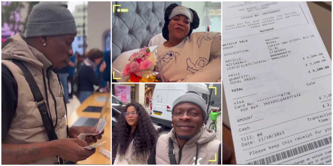 Shatta Wale and his girlfriend in London Shatta Wale and his girlfriend in London