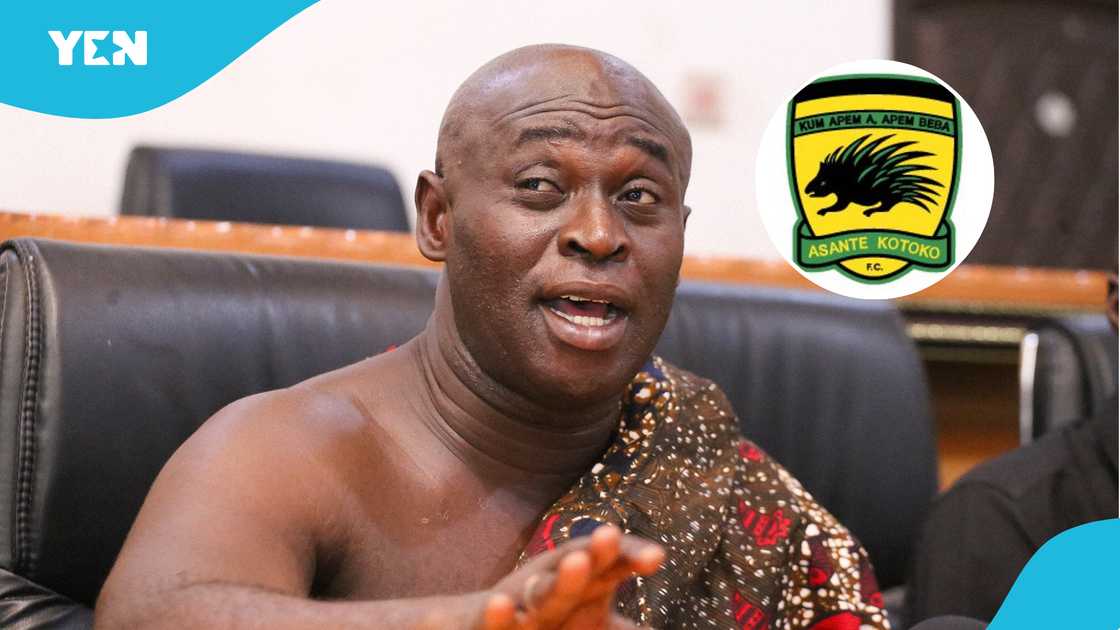 Asante Kotoko's IMC chairman Nana Apinkra during Kotoko's Supporters Forum on Tuesday, March 4 at the Kumasi House of Chiefs Asante Kotoko's IMC chairman Nana Apinkra during Kotoko's Supporters Forum on Tuesday, March 4 at the Kumasi House of Chiefs