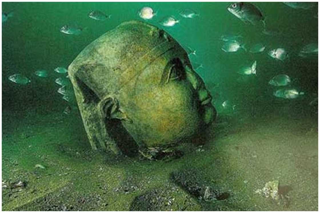 underwater statues