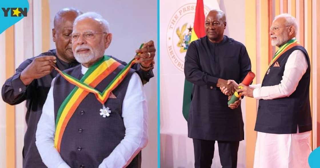 Narendra Modi, Indian Prime Minister, President Mahama, The Officer of the Order of the Star of Ghana, State Visit, Ghana and India relationship, Diplomatic ties. Narendra Modi, Indian Prime Minister, President Mahama, The Officer of the Order of the Star of Ghana, State Visit, Ghana and India relationship, Diplomatic ties.