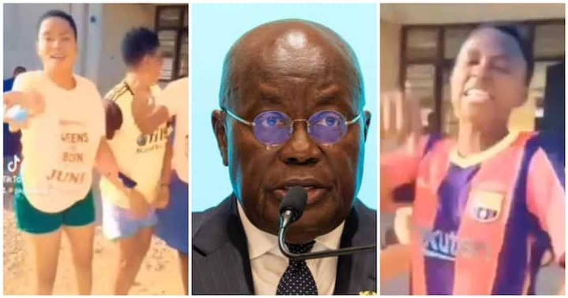 Chianna SHS students were captured in a viral video hurling insults at the president.