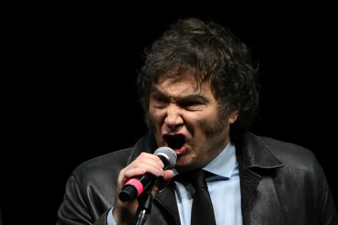 Milei returned to some of his favorite themes which he has brought up in international fora, such as slamming socialism and abortion, which he said was a 'mechanism to massacre populations.' Milei returned to some of his favorite themes which he has brought up in international fora, such as slamming socialism and abortion, which he said was a 'mechanism to massacre populations.'