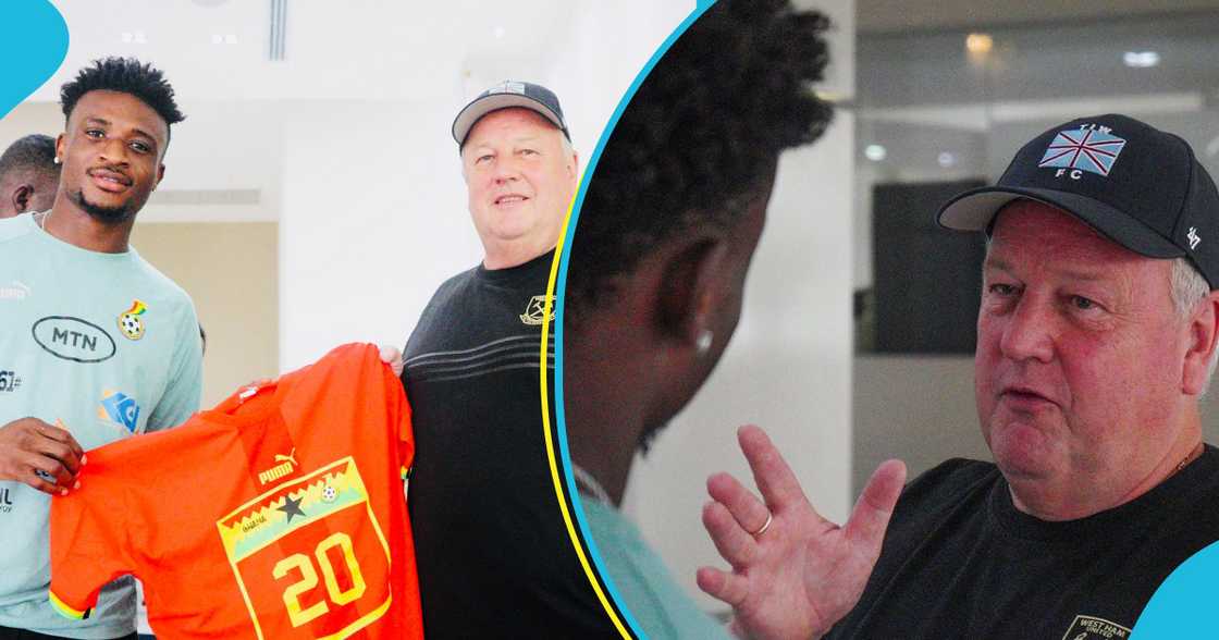 Mohammed Kudus and a West Ham fan at the Black Stars camp Mohammed Kudus and a West Ham fan at the Black Stars camp