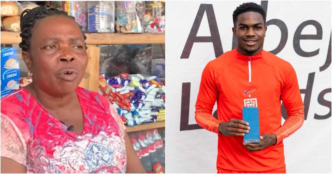 Photo of Ernest Nuamah and his mum