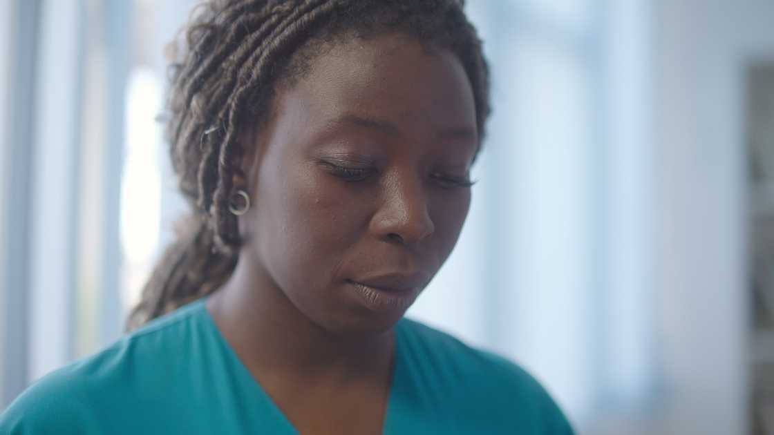 A stressed patient A stressed patient