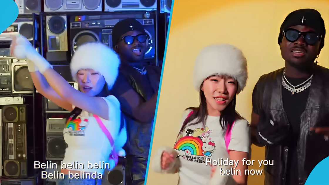 Afrokitty, Kuami Eugene, Belinda remix, South Korean musician Afrokitty, Kuami Eugene, Belinda remix, South Korean musician