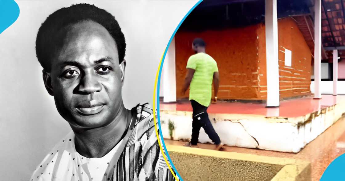 Dr Kwame Nkrumah's 115-year-old family house surfaces online: "Old but strong"