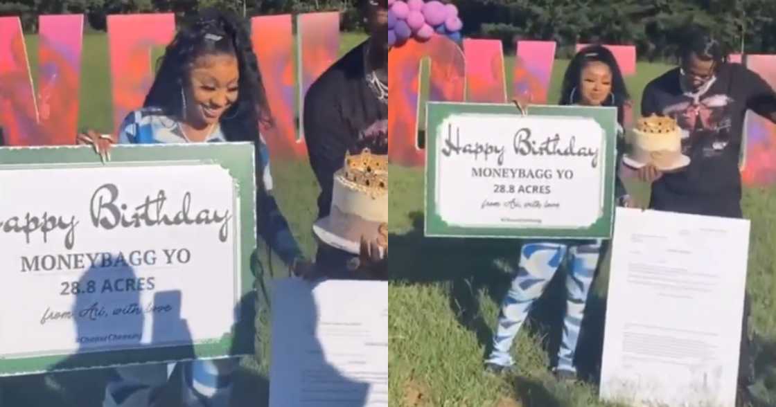 Many React as Loving Girlfriend Buys 28 acres of Land for Boyfriend on his Birthday Many React as Loving Girlfriend Buys 28 acres of Land for Boyfriend on his Birthday