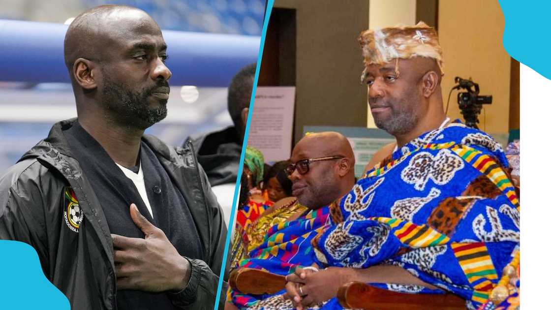 Black Stars coach Otto Addo and Ghanaian traditional ruler, Ga Mantse Tackie Teiko Tsuru II. Black Stars coach Otto Addo and Ghanaian traditional ruler, Ga Mantse Tackie Teiko Tsuru II.