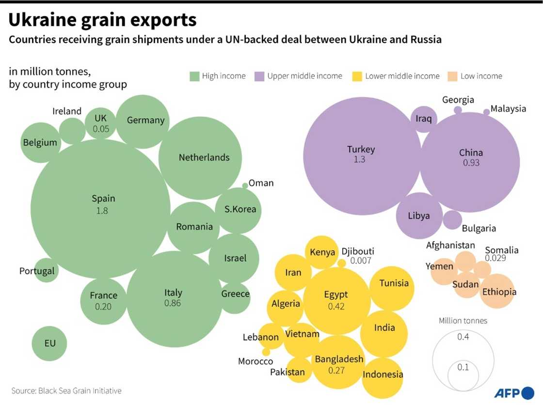 Ukraine grain exports