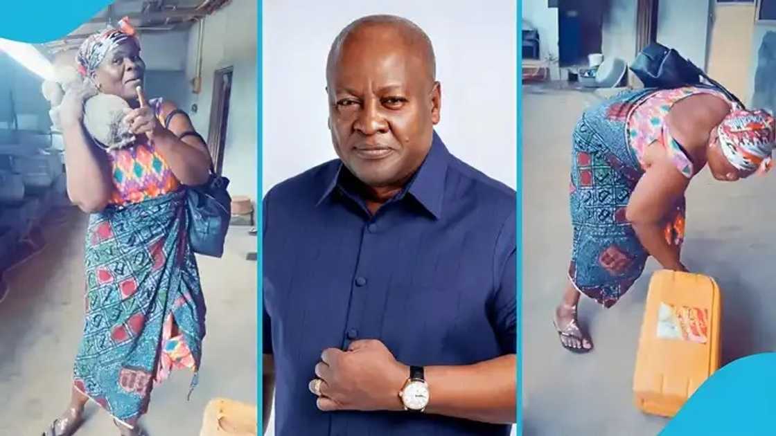 Market woman, President John Mahama, cooking oil, food prices, Ghana's economy. Market woman, President John Mahama, cooking oil, food prices, Ghana's economy.