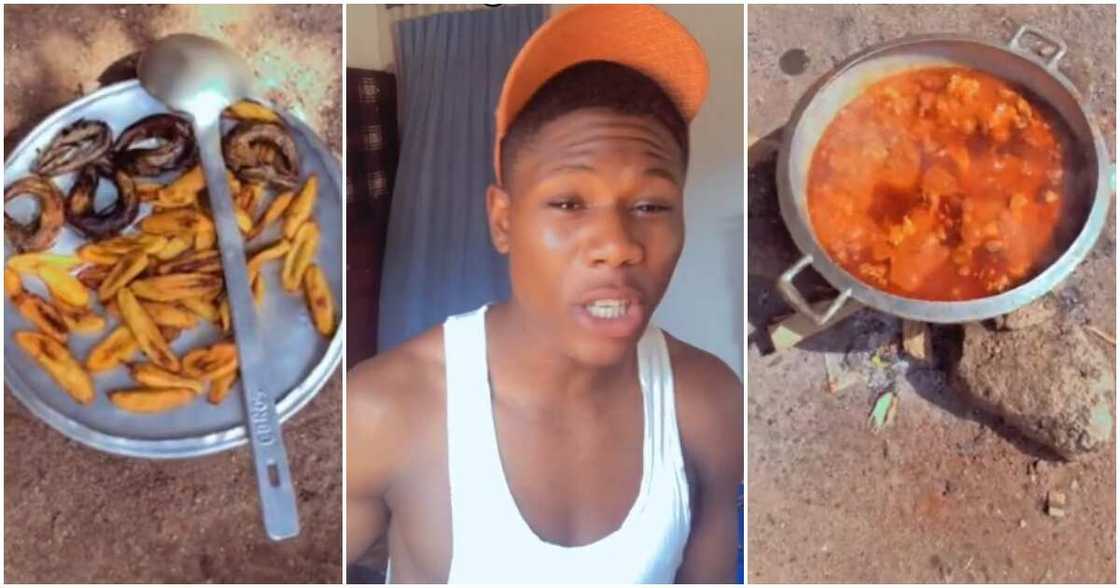 Young man vows never to leave his mum's house over her cookings, shares video Young man vows never to leave his mum's house over her cookings, shares video