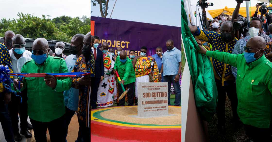 Photos drop as Akufo-Addo commissions ceramic factory and $2.8 million rubber factory Photos drop as Akufo-Addo commissions ceramic factory and $2.8 million rubber factory
