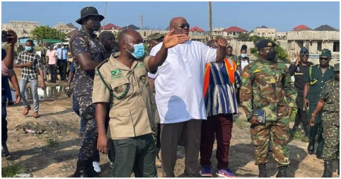 Mr Quartey visits the Ramsar Site