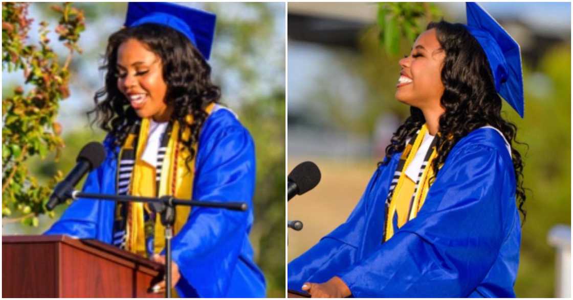 African-American is first Black girl to graduate as valedictorian from her school. African-American is first Black girl to graduate as valedictorian from her school.