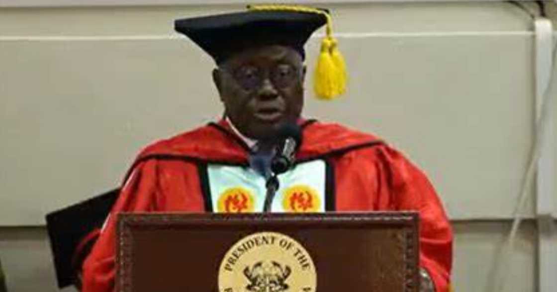 Akufo-Addo conferred with PhD at UCC; urged to build a hall to be named after him Akufo-Addo conferred with PhD at UCC; urged to build a hall to be named after him