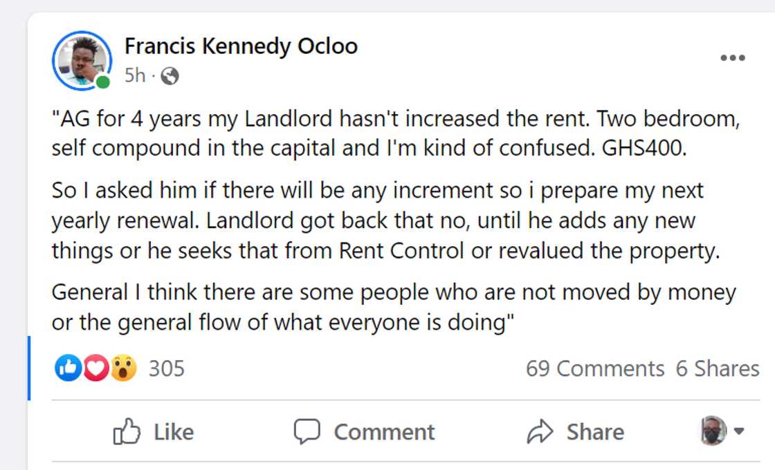 A tenant's account A tenant's account