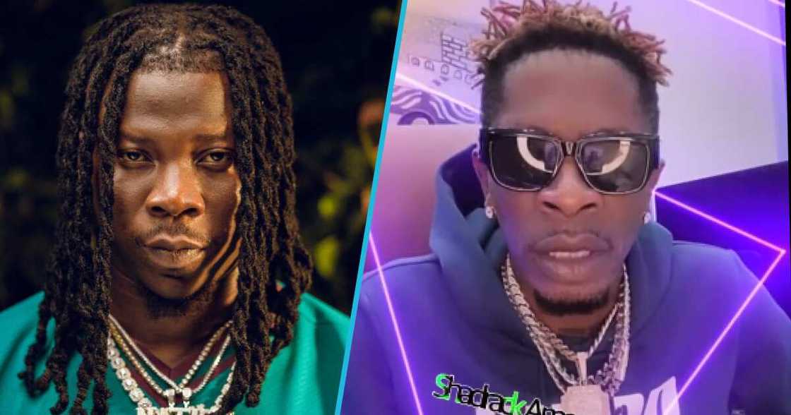 Photos of Stonebwoy and Shatta Wale. Photos of Stonebwoy and Shatta Wale.