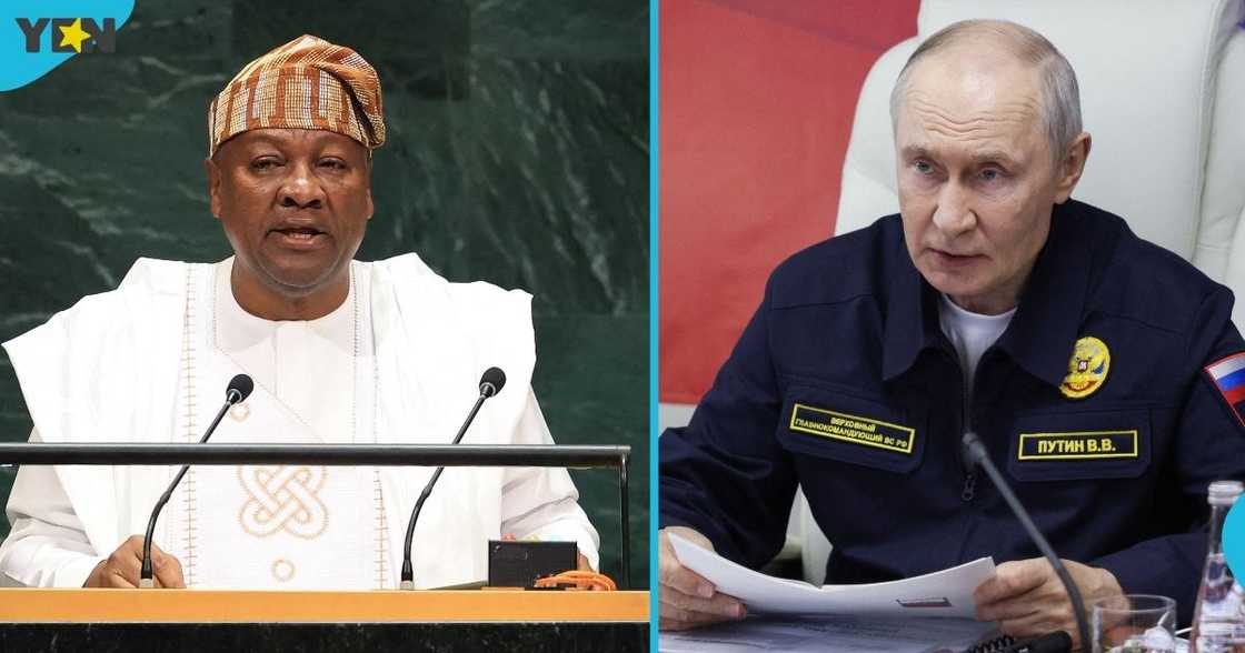 Ghana's President, John Dramani Mahama, Russian President, President Vladimir Putin, Russia=Ukraine War, Russia, Ukraine Ghana's President, John Dramani Mahama, Russian President, President Vladimir Putin, Russia=Ukraine War, Russia, Ukraine