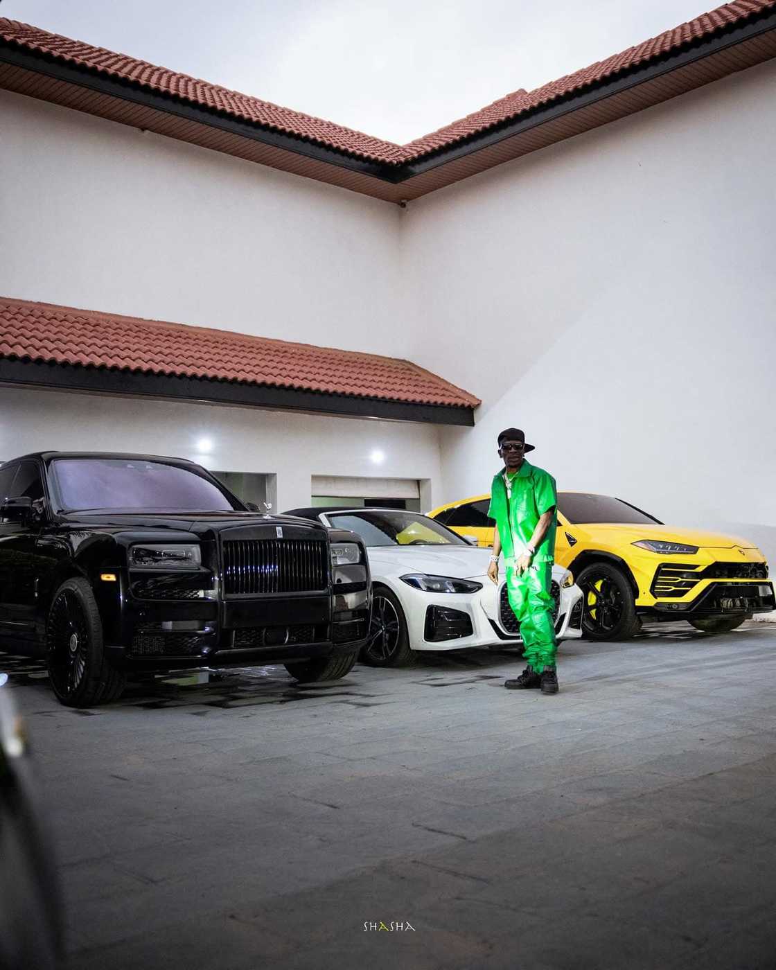 Shatta Wale, Sammy Flex, Ghana, EOCO, Raymond Archer, Yellow Lamborghini in Ghana