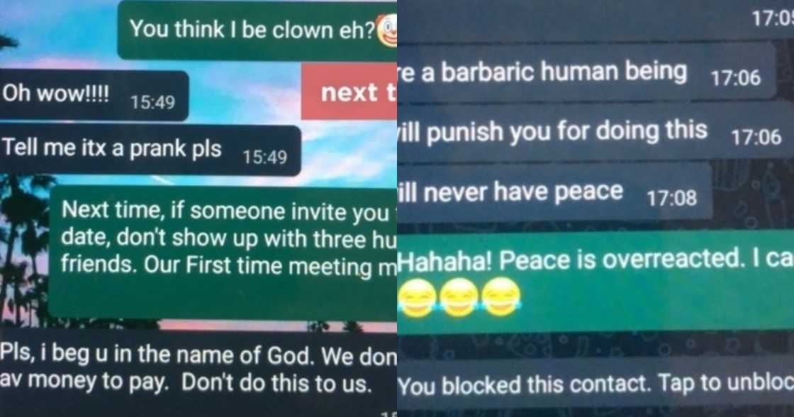 Man leaves lady stranded after she came to 1st date with 3 friends to eat food worth GHC600 Man leaves lady stranded after she came to 1st date with 3 friends to eat food worth GHC600