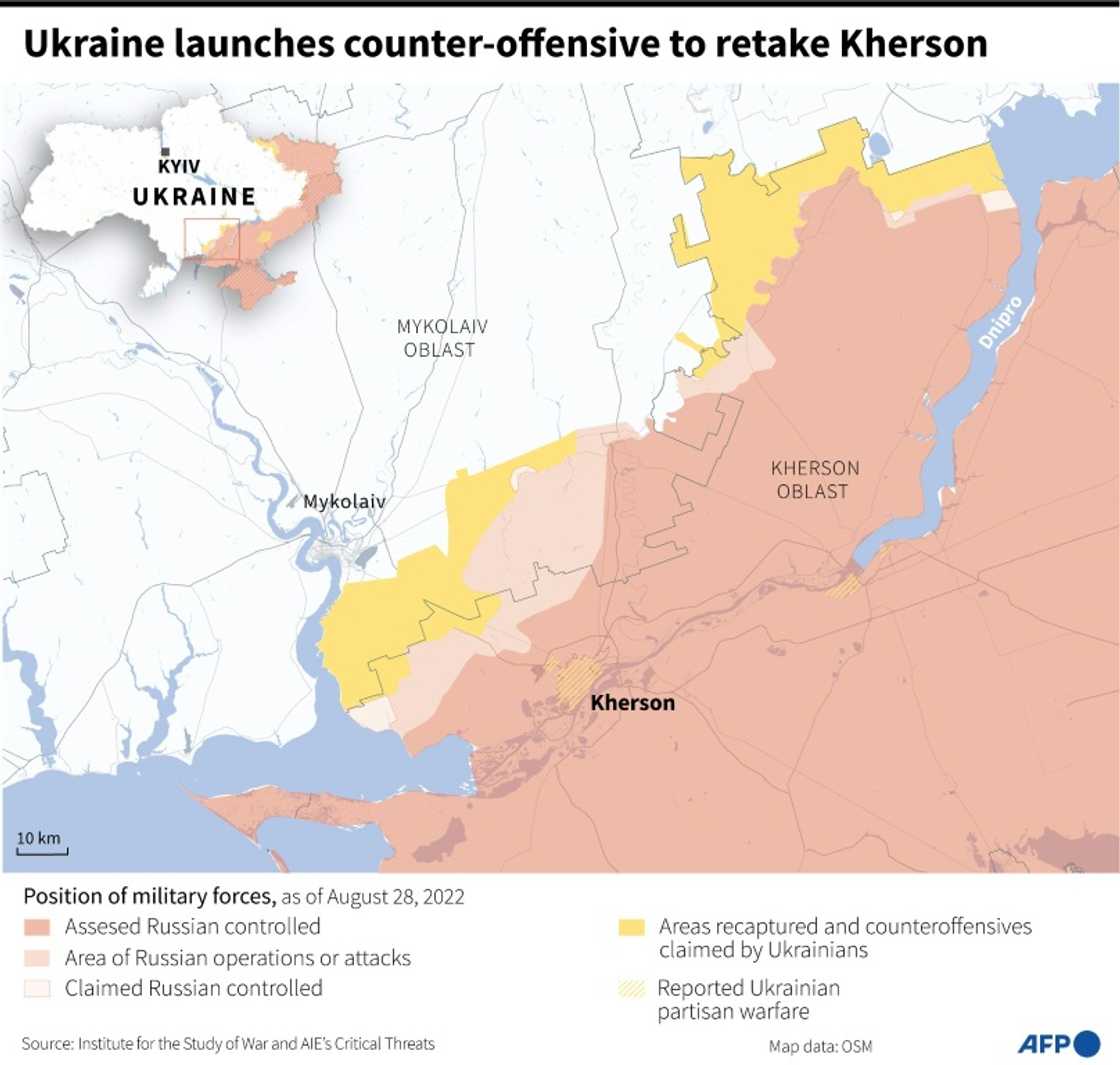 Ukraine launches counter-offensive to retake Kherson Ukraine launches counter-offensive to retake Kherson